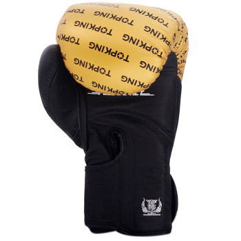 TKB TopKing Boxing Gloves "Full Impact Double Tone" Gold-Black