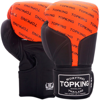 TKB Top King Boxing Gloves "Full Impact Double Tone" Orange-Black
