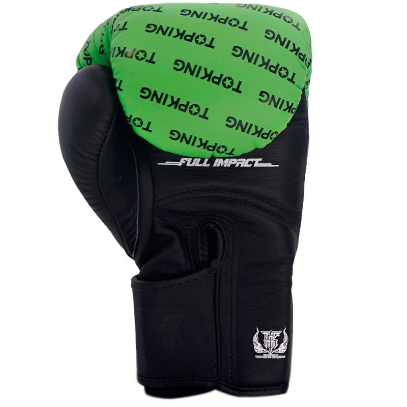 TKB TopKing Boxing Gloves "Full Impact Double Tone" Green-Black
