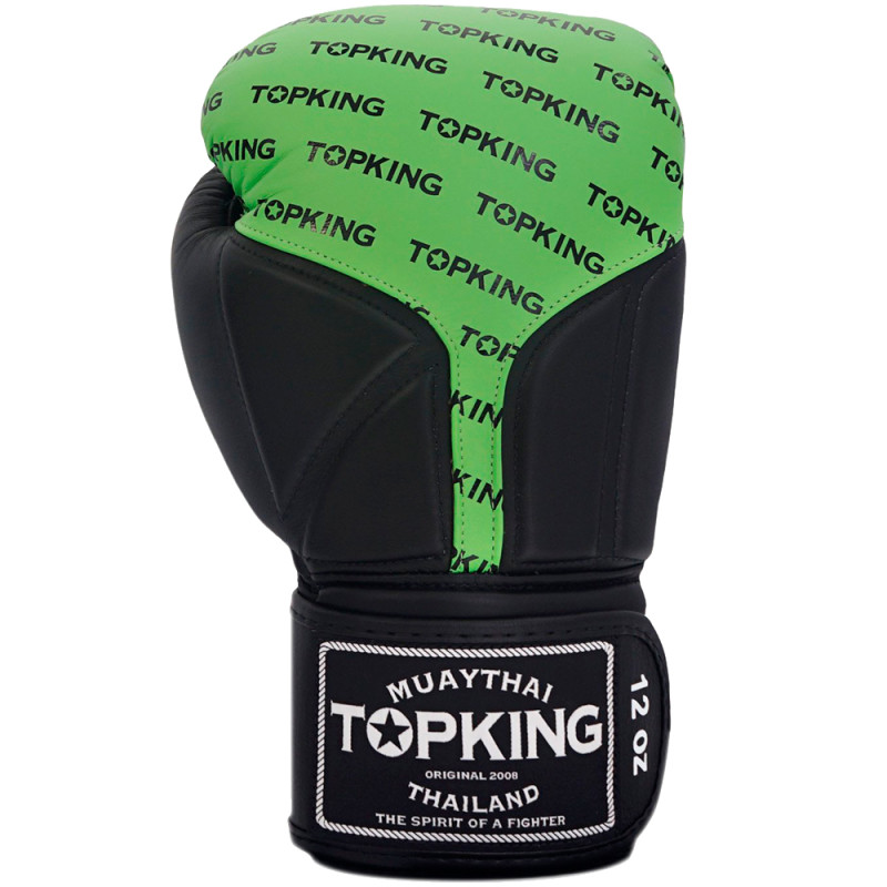 TKB TopKing Boxing Gloves "Full Impact Double Tone" Green-Black