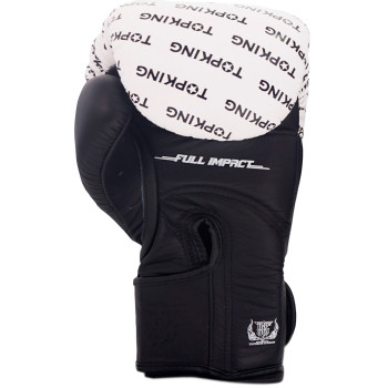 TKB TopKing Boxing Gloves "Full Impact Double Tone" White-Black