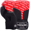 TKB TopKing Boxing Gloves "Full Impact Double Tone" Red-Black