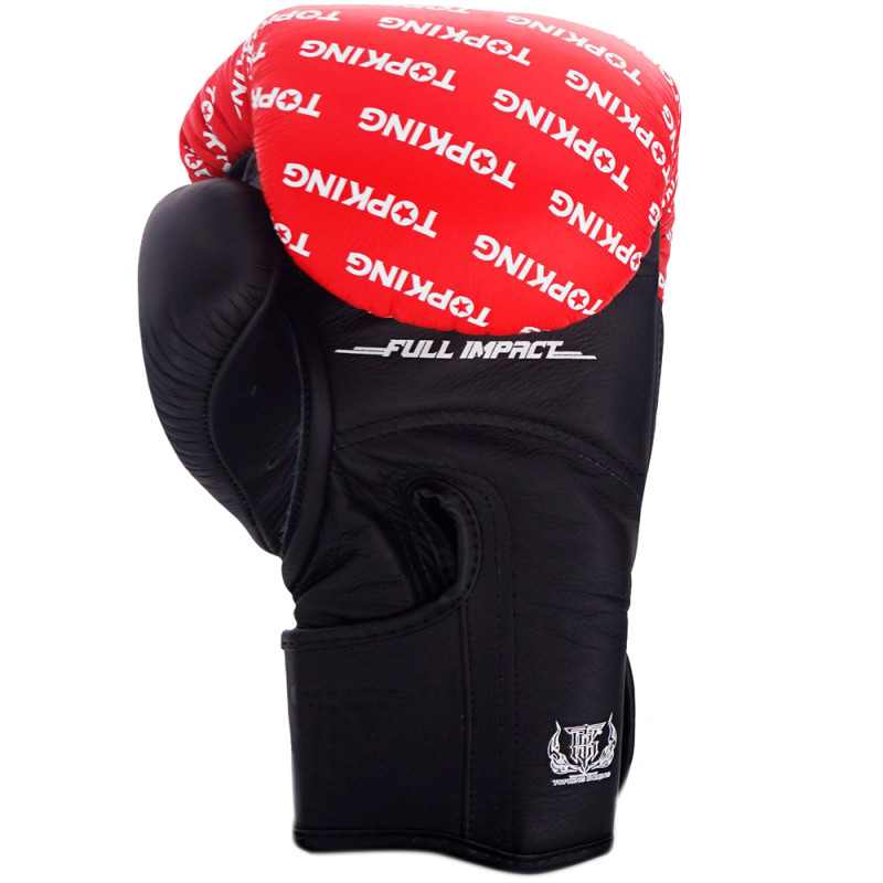 TKB TopKing Boxing Gloves "Full Impact Double Tone" Red-Black