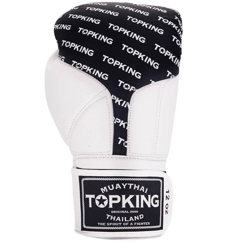 TKB TopKing Boxing Gloves "Full Impact Double Tone" Black-White