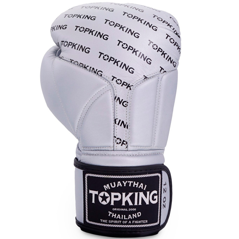 TKB TopKing Boxing Gloves "Full Impact Single Tone" Silver