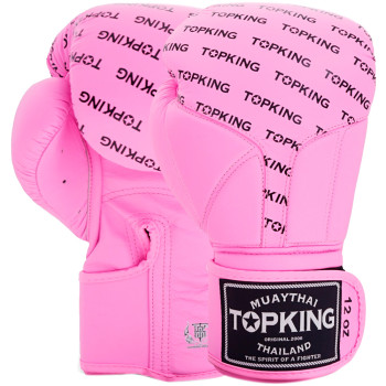 TKB Top King Boxing Gloves "Full Impact Single Tone" Pink