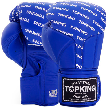 TKB Top King Boxing Gloves "Full Impact Single Tone" Blue
