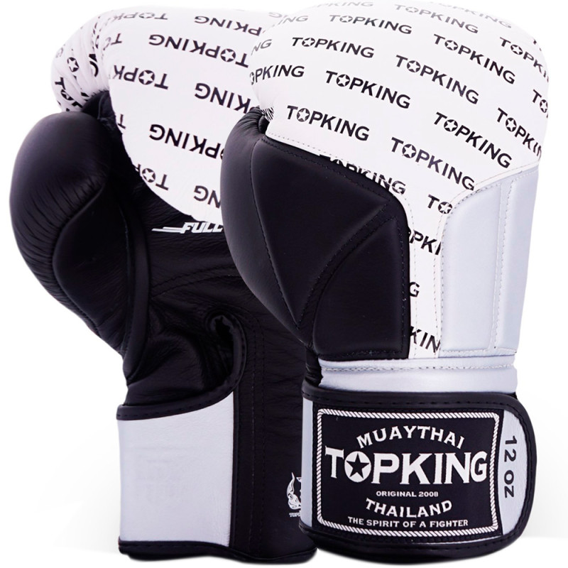 TKB TopKing Boxing Gloves "Full Impact Triple Tone" Silver