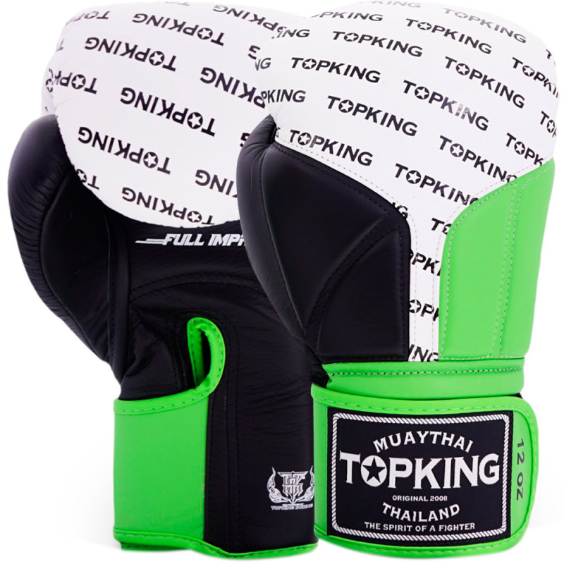 TKB TopKing Boxing Gloves "Full Impact Triple Tone" Green