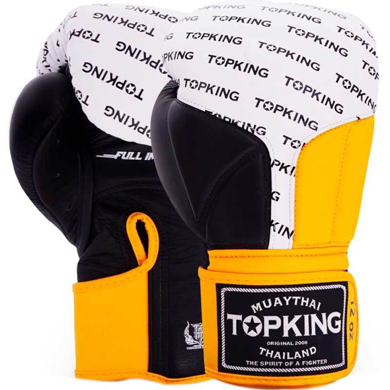 TKB TopKing Boxing Gloves "Full Impact Triple Tone" Yellow
