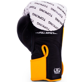 TKB TopKing Boxing Gloves "Full Impact Triple Tone" Yellow