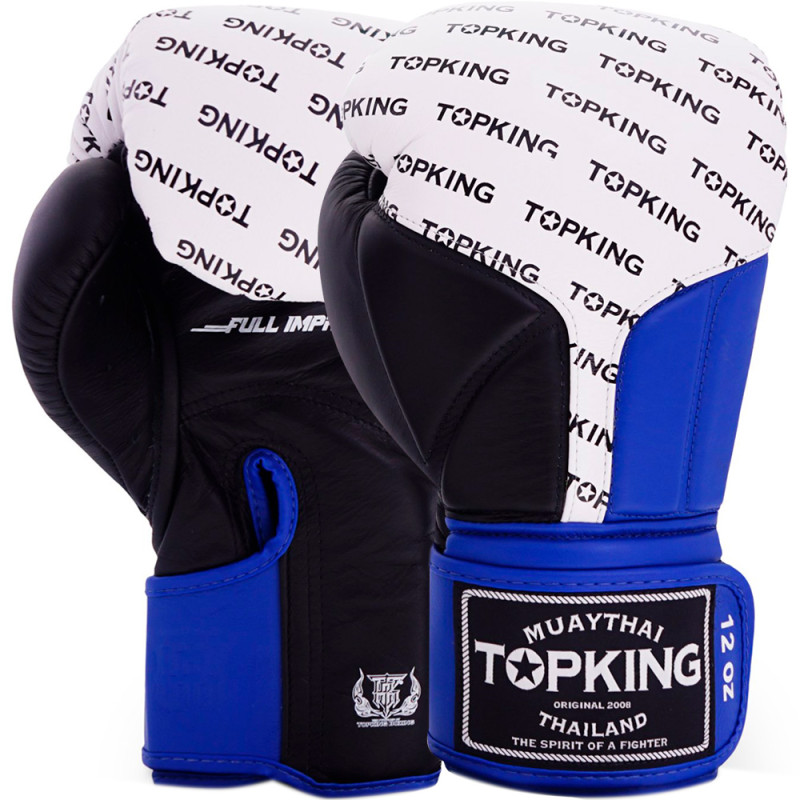 TKB TopKing Boxing Gloves "Full Impact Triple Tone" Blue
