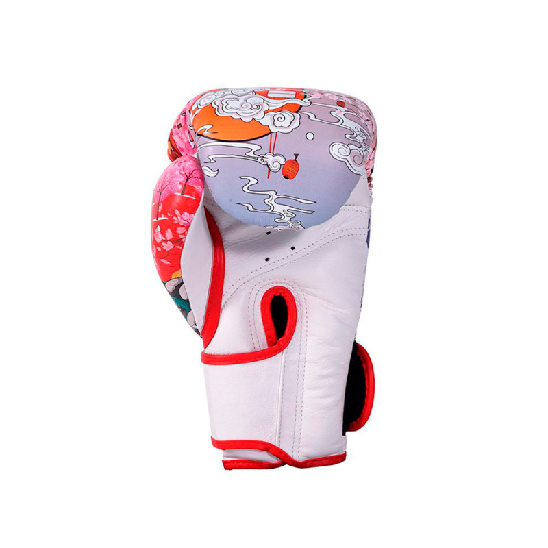 TKB TopKing Boxing Gloves "Japan Culture" White-Red