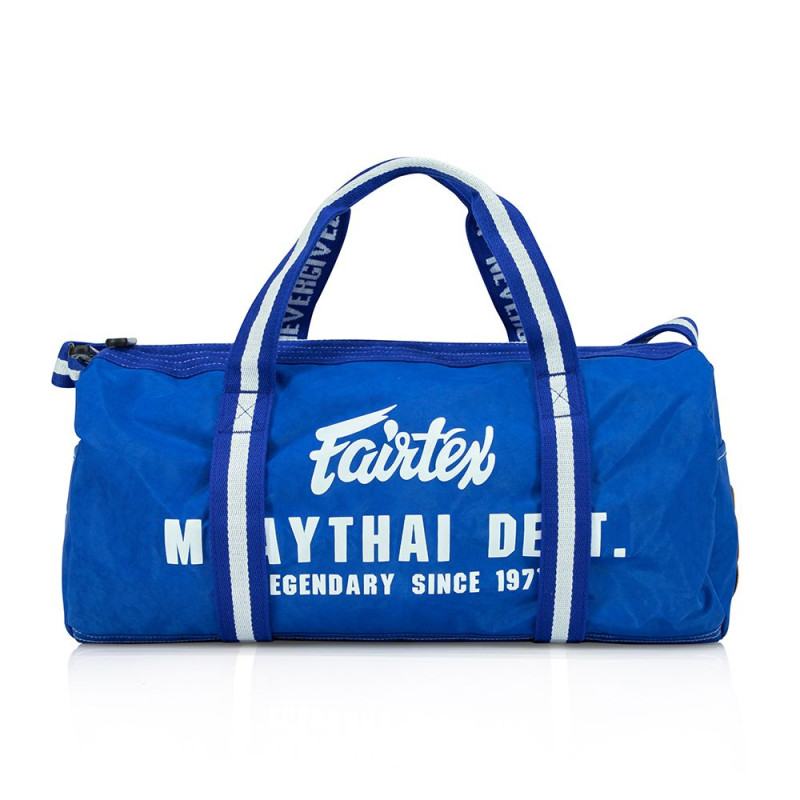 Fairtex BAG9 Gym Bag Muay Thai Boxing Barrel Blue