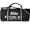 Fairtex BAG9 Gym Bag Muay Thai Boxing Barrel Black