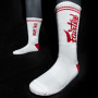 Fairtex Socks1 Dry-Fit Tech White-Red Free Shipping