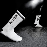 Fairtex Socks1 Dry-Fit Tech White-Black Free Shipping