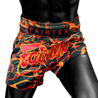 Fairtex BS1927 Muay Thai Boxing Shorts "Magma" Red Free Shipping