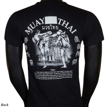Muay Thai T-Shirt "Sparring Road" Black Free Shipping