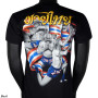 Muay Thai T-Shirt "Thai Flags" Black Free Shipping