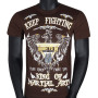 Born To Be T-Shirt Muay Thai Boxing Cotton MT8053 Brown Free Shipping