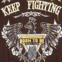 Born To Be T-Shirt Muay Thai Boxing Cotton MT8053 Brown Free Shipping
