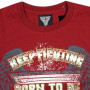 Born To Be T-Shirt Muay Thai Boxing Cotton MT8052 Bordo Free Shipping