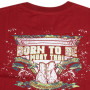 Born To Be T-Shirt Muay Thai Boxing Cotton MT8052 Bordo Free Shipping