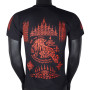 Muay Thai T-Shirt Sak Yant-01 Rubber Print Tatoo Sak Yant Black-Red Free Shipping