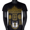 Muay Thai T-Shirt "Gao Yord" Tatoo Sak Yant Black-Gold Free Shipping