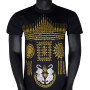 Muay Thai T-Shirt "Gao Yord" Tatoo Sak Yant Black-Gold Free Shipping