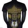 Muay Thai T-Shirt "Gao Yord" Tatoo Sak Yant Black-Gold Free Shipping