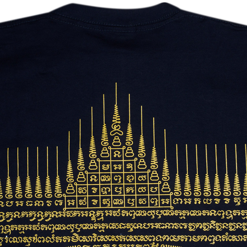 Muay Thai T-Shirt "Gao Yord" Tatoo Sak Yant Black-Gold Free Shipping