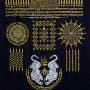 Muay Thai T-Shirt "Gao Yord" Tatoo Sak Yant Black-Gold Free Shipping