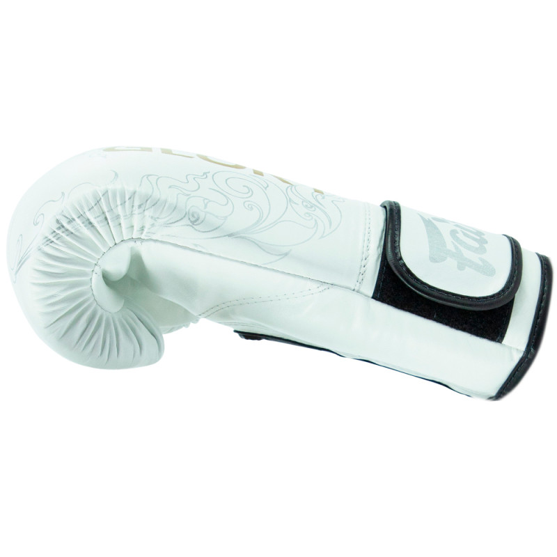 Fairtex BGVG3 "Glory" Boxing Gloves Velcro Black White
