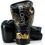 Fairtex BGVG3 "Glory" Boxing Gloves Velcro Black Gold