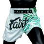 Fairtex BS1923 Muay Thai Boxing Shorts "Racer" White Free Shipping