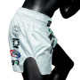 Fairtex BS1923 Muay Thai Boxing Shorts "Racer" White Free Shipping