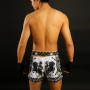 TUFF Muay Thai Boxing Shorts Retro "Golden Gladiator In White" Free Shipping