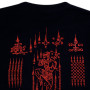 Muay Thai T-Shirt "Pray" Rubber Print Tatoo Sak Yant Black Free Shipping