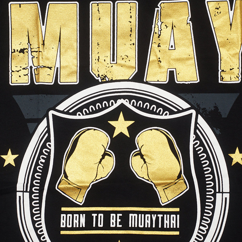 Born To Be T-Shirt Muay Thai Boxing Cotton MT-8034 Free Shipping