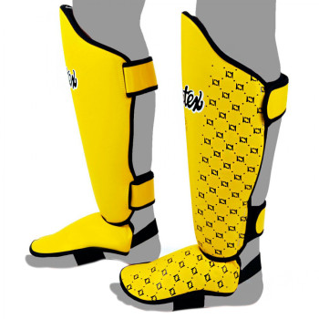 Fairtex SP5 Muay Thai Boxing Shin Guards "Competition" Yellow