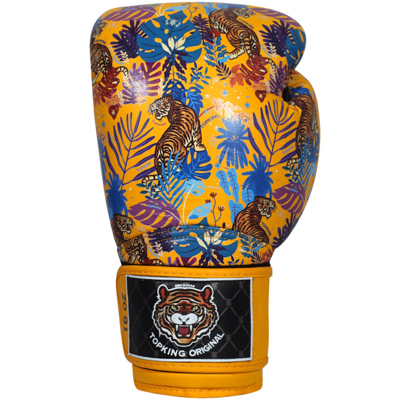 TKB TopKing Boxing Gloves "Wild Tiger King" Yellow
