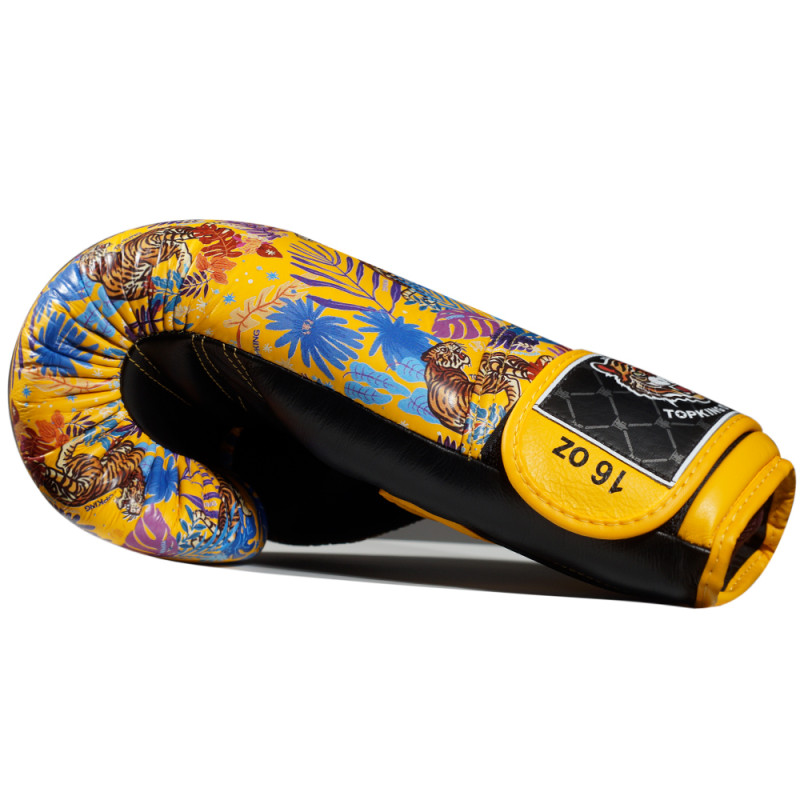 TKB TopKing Boxing Gloves "Wild Tiger King" Yellow