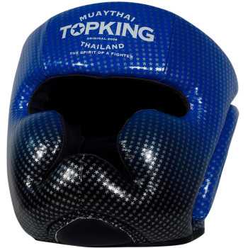 TKB Top King "Super Star" Boxing Headgear Head Guard Blue