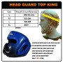 TKB Top King "Super Star" Boxing Headgear Head Guard Blue