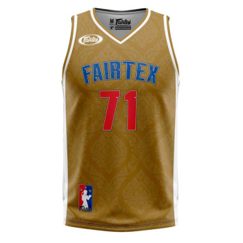 Fairtex JS19 Jersey Training Shirt Tank Top Muay Thai Boxing Free Shipping Brown