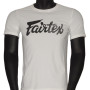 Fairtex TST181 T-Shirt "Signature" Muay Thai Boxing Crew Neck Casual Training Free Shipping White