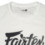 Fairtex TST181 T-Shirt "Signature" Muay Thai Boxing Crew Neck Casual Training Free Shipping White