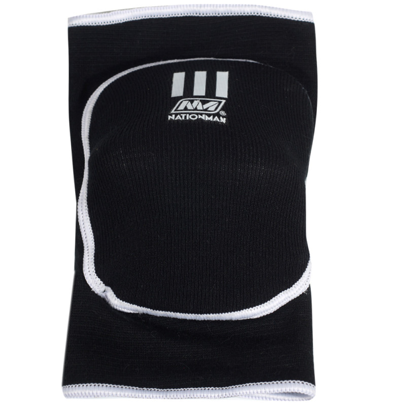 Nationman Knee Guards Sleeves Muay Thai Boxing Free Size Free Shipping Black